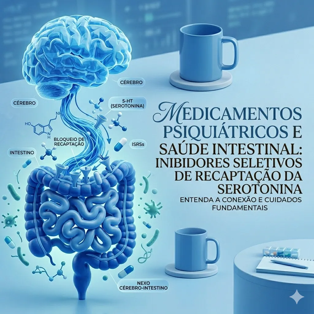 Medicamentos psiquiátricos e saúde intestinal: inibidores seletivos de recaptação da serotonina