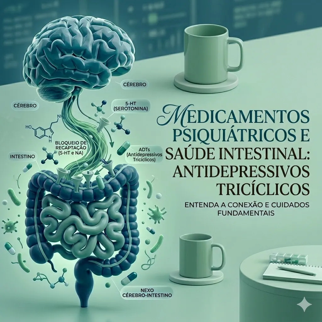 Medicamentos psiquiátricos e saúde intestinal: antidepressivos tricíclicos